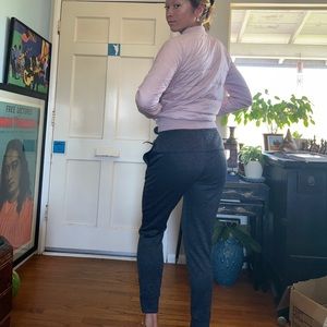 Adidas feathered grey sweats